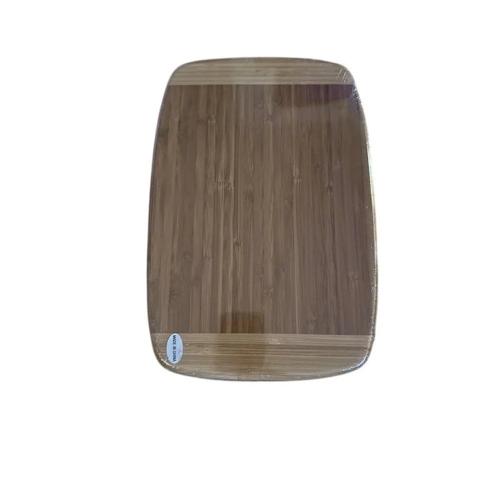Home Elements Cutting Board Set w/ 4‎ Cheese Tools Brown Rectangle 12.5x8 bamboo